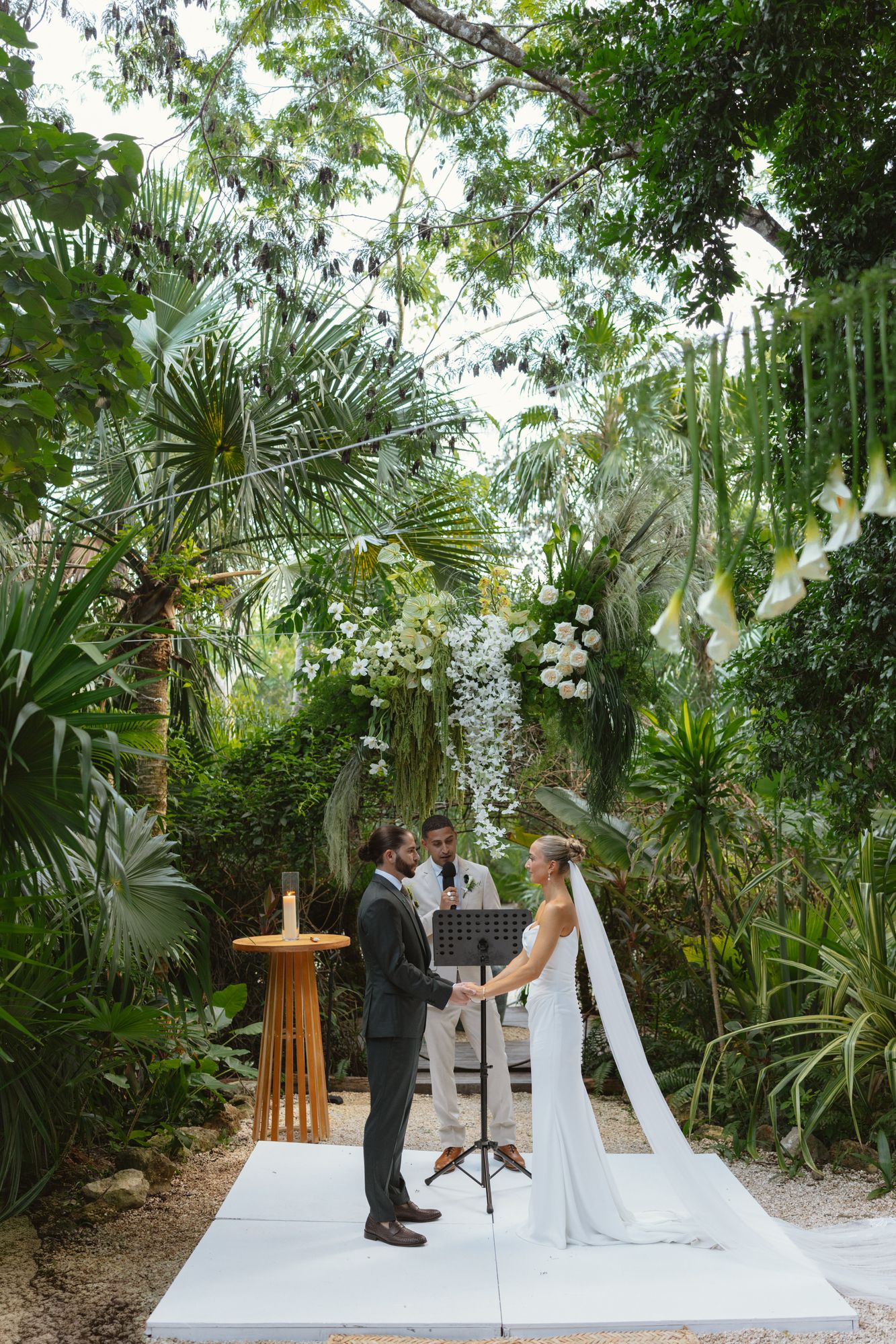 Jungle wedding ceremony at Vesica, Tulum