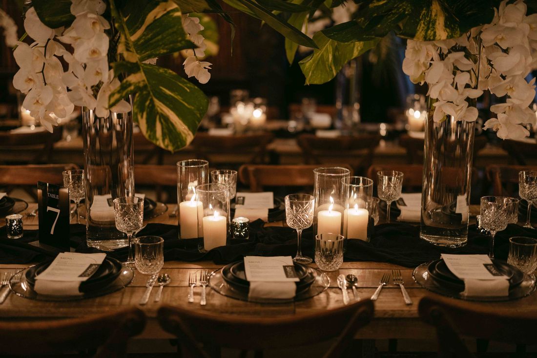 Reception by candlelight · Tulum
