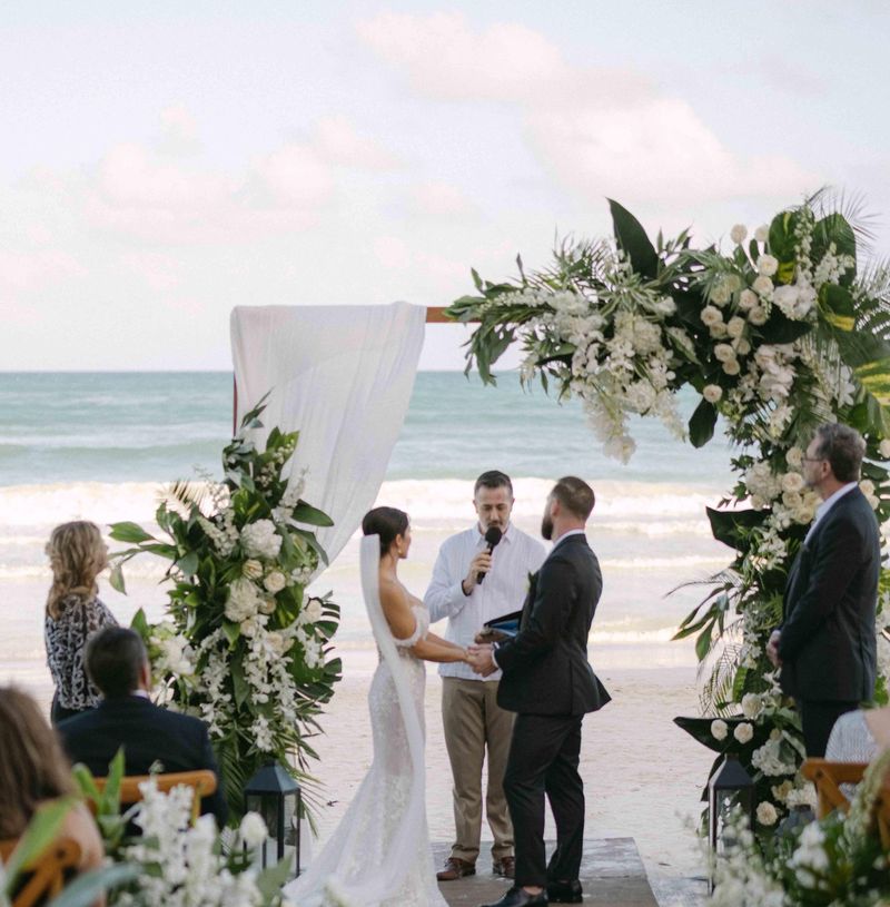 Ceremony facing the Caribbean · Tulum