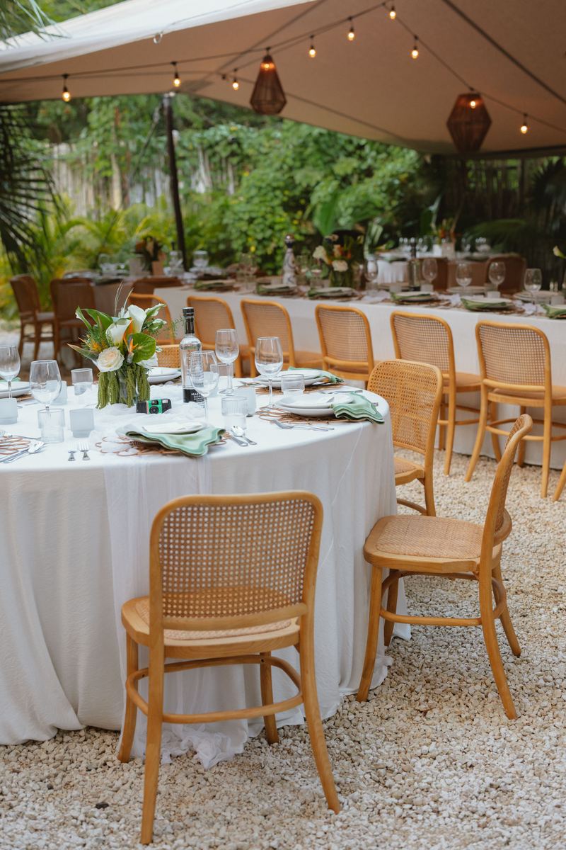 Kelly & Quino · dinner set-up