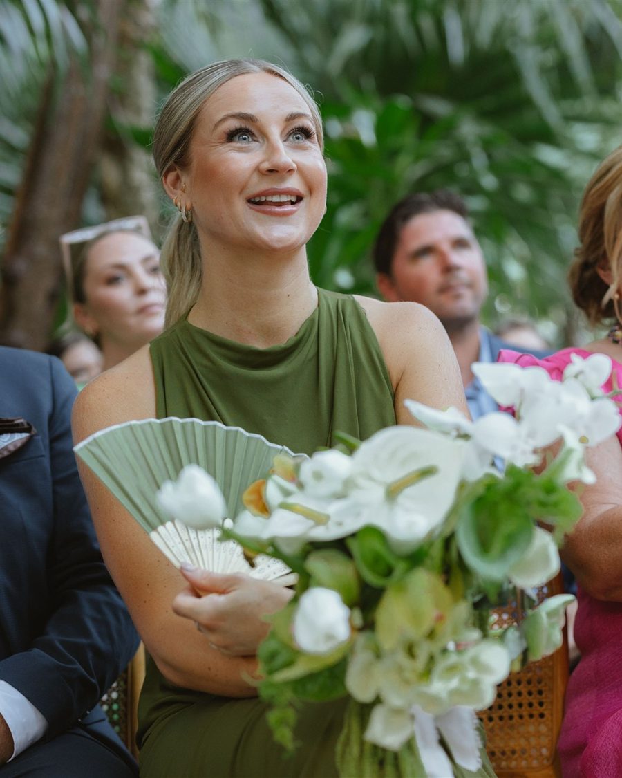Guests moved during the ceremony